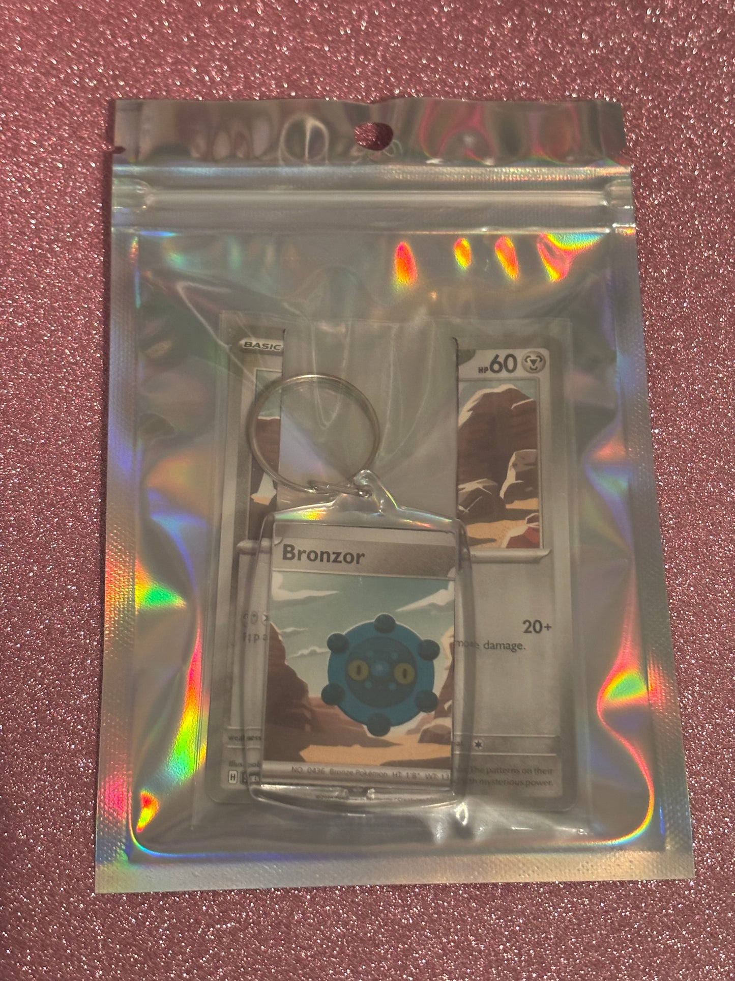 Bronzor Collecta-Chain Rectangle Keychain