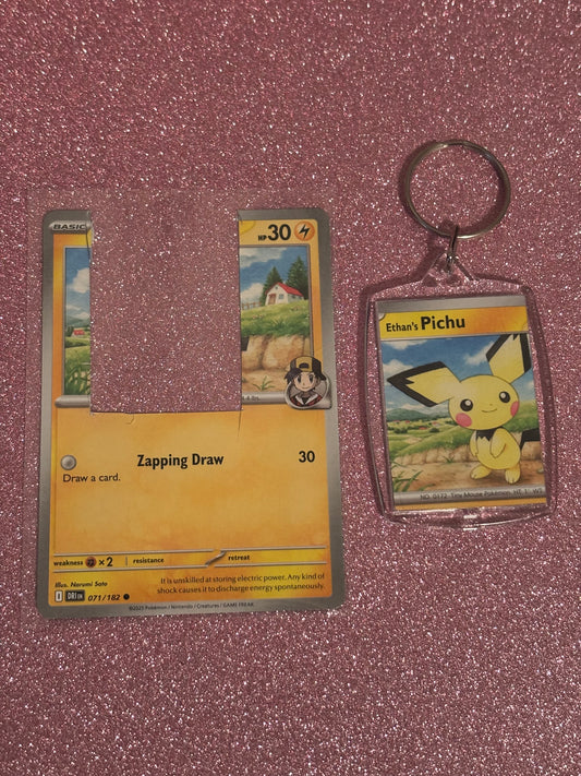 Ethan’s Pichu Collecta-Chain Rectangle Keychain