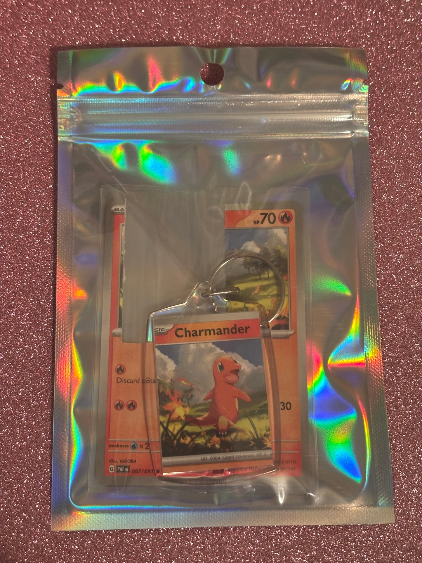 Charmander Collecta-Chain Rectangle Keychain