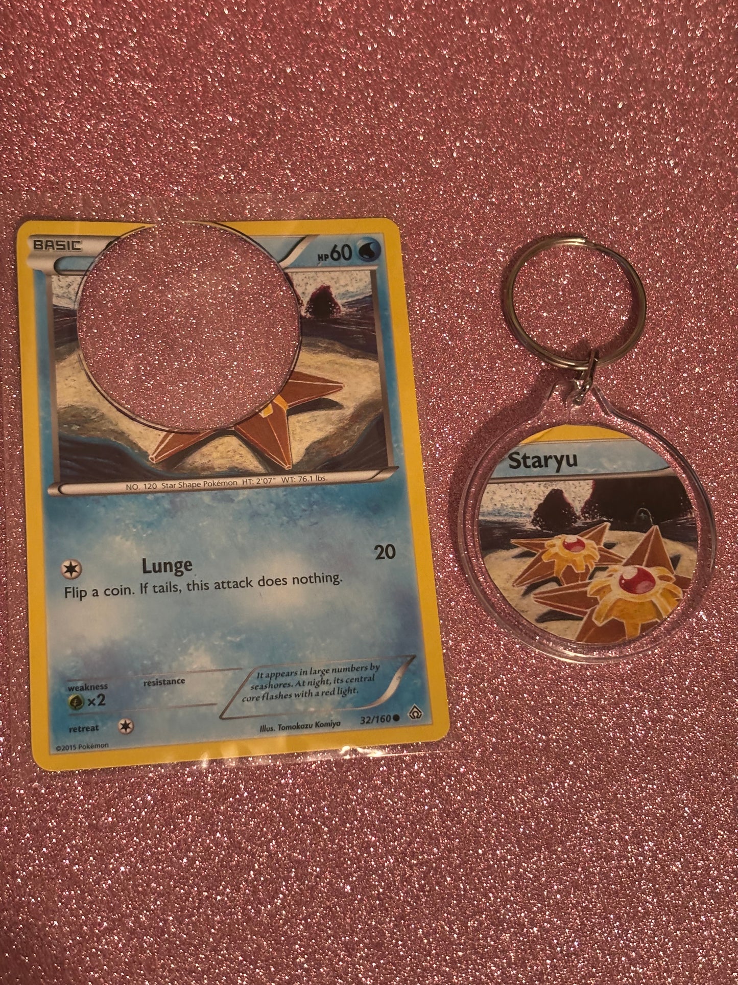 Staryu Collecta-Chain Circle Keychain