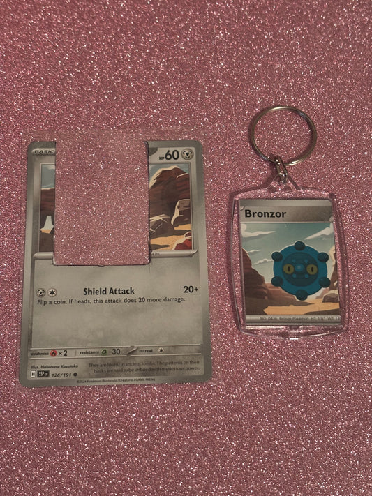 Bronzor Collecta-Chain Rectangle Keychain