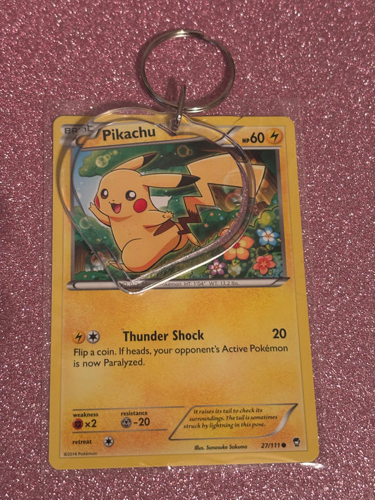 Pikachu CHEEKY-CHU Collecta-Chain Heart Keychain