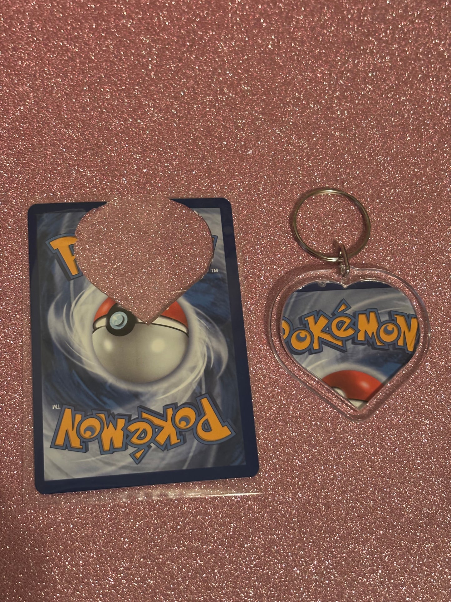 Shaymin Collecta-Chain Heart Keychain