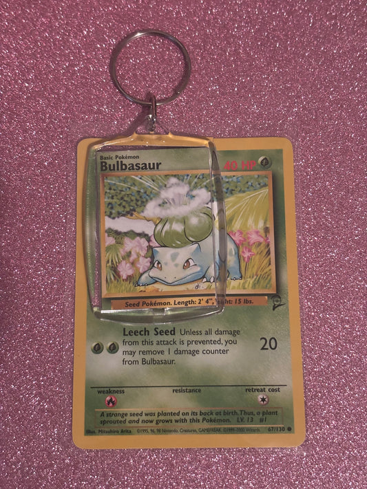 Bulbasaur Vintage Collecta-Chain Rectangle Keychain