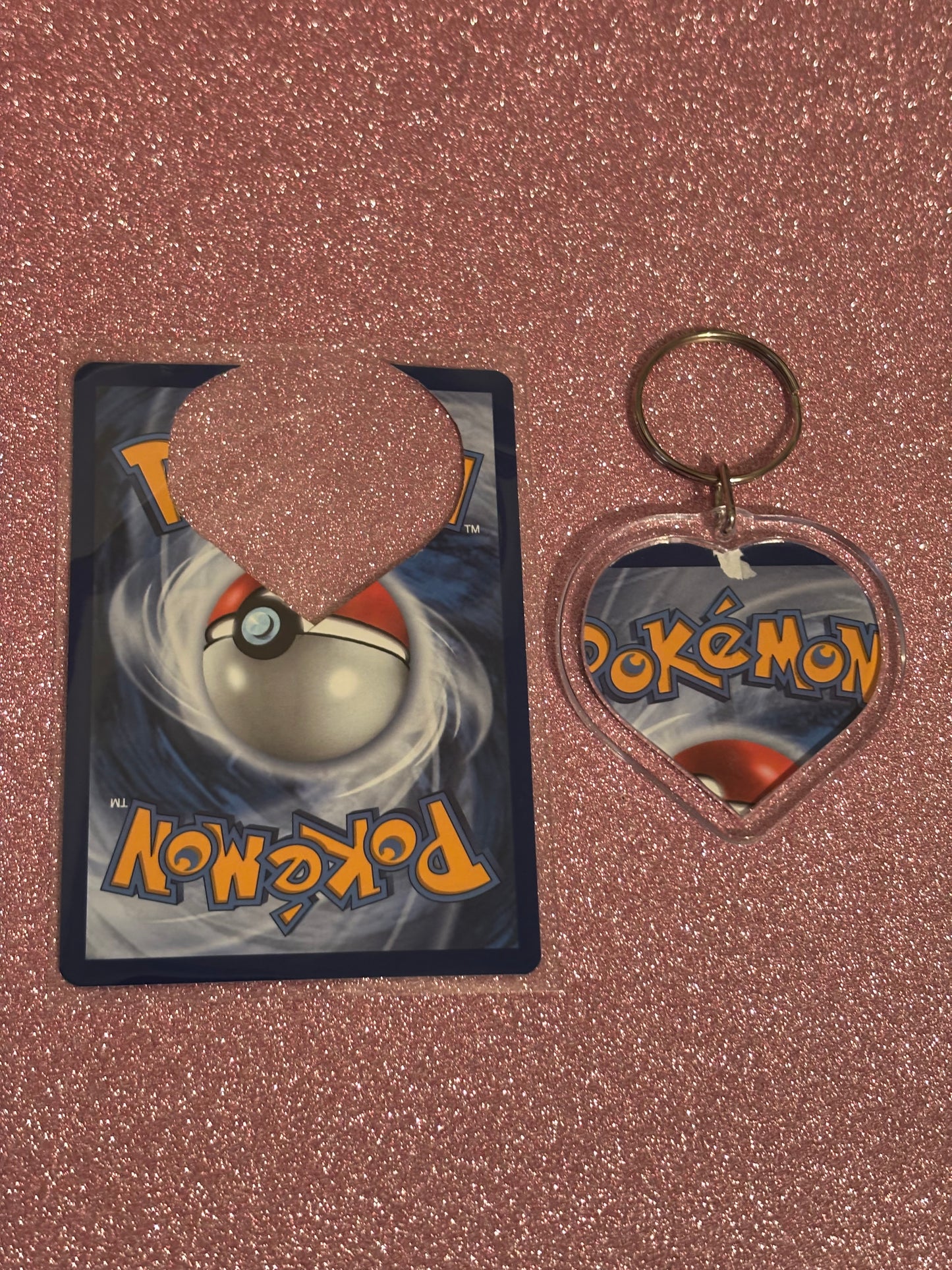 Fuecoco Collecta-Chain Heart Keychain