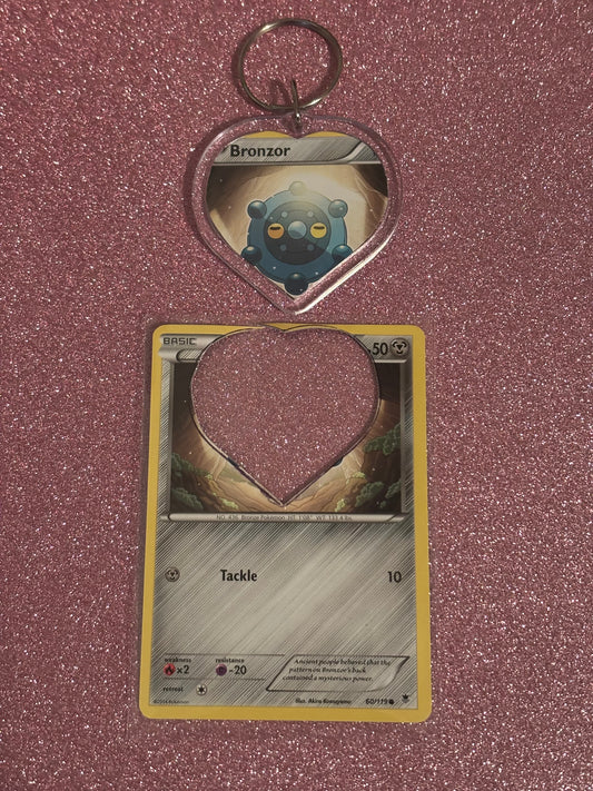 Bronzor Collecta-Chain Heart Keychain