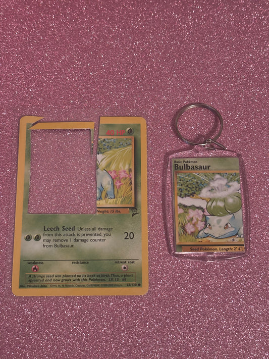 Bulbasaur Vintage Collecta-Chain Rectangle Keychain