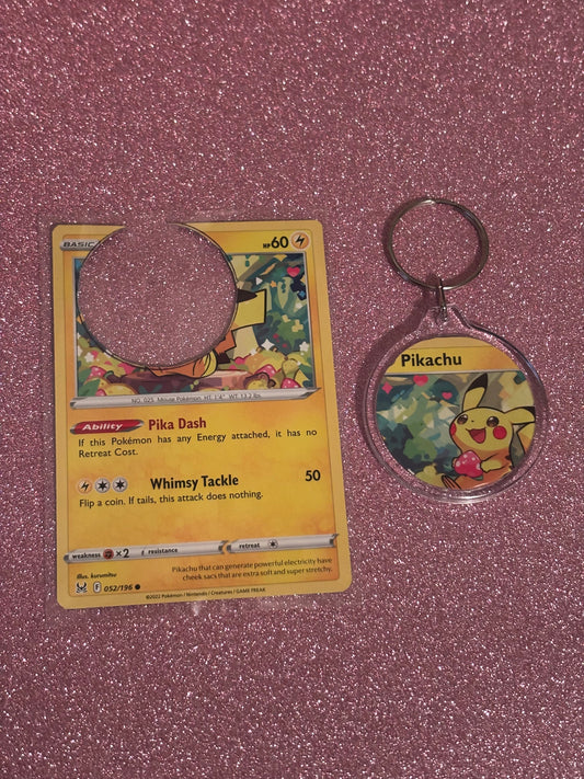 Pikachu Love-Chu Collecta-Chain Circle Keychain