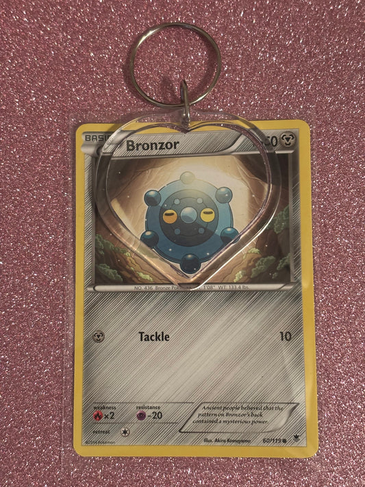 Bronzor Collecta-Chain Heart Keychain