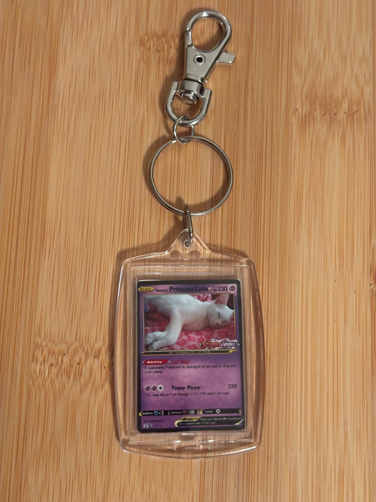 CUSTOM POKÉPET mini Card Pet Keepsake Keychain