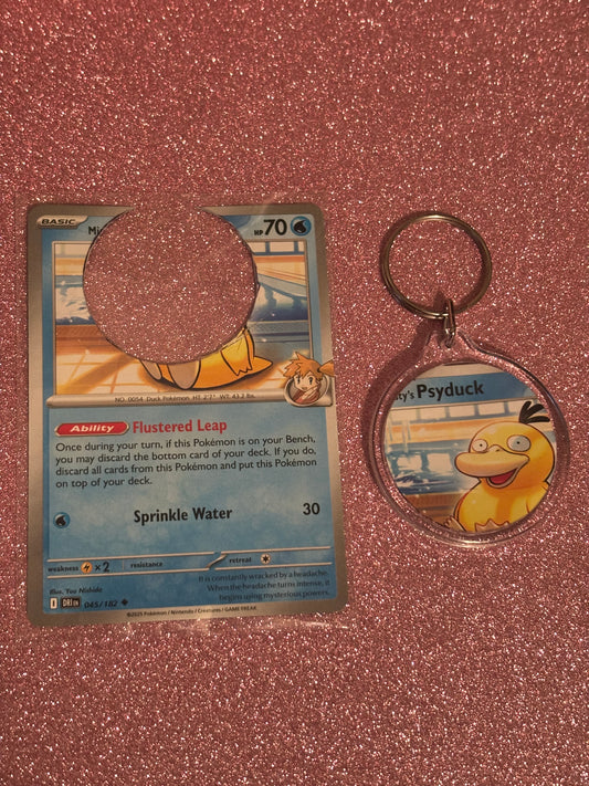 Misty’s Psyduck Collecta-Chain Circle Keychain