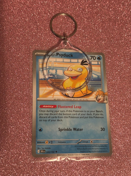 Misty’s Psyduck Collecta-Chain Circle Keychain